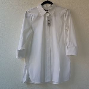 Lafayette 148 New York white women's blouse (S)